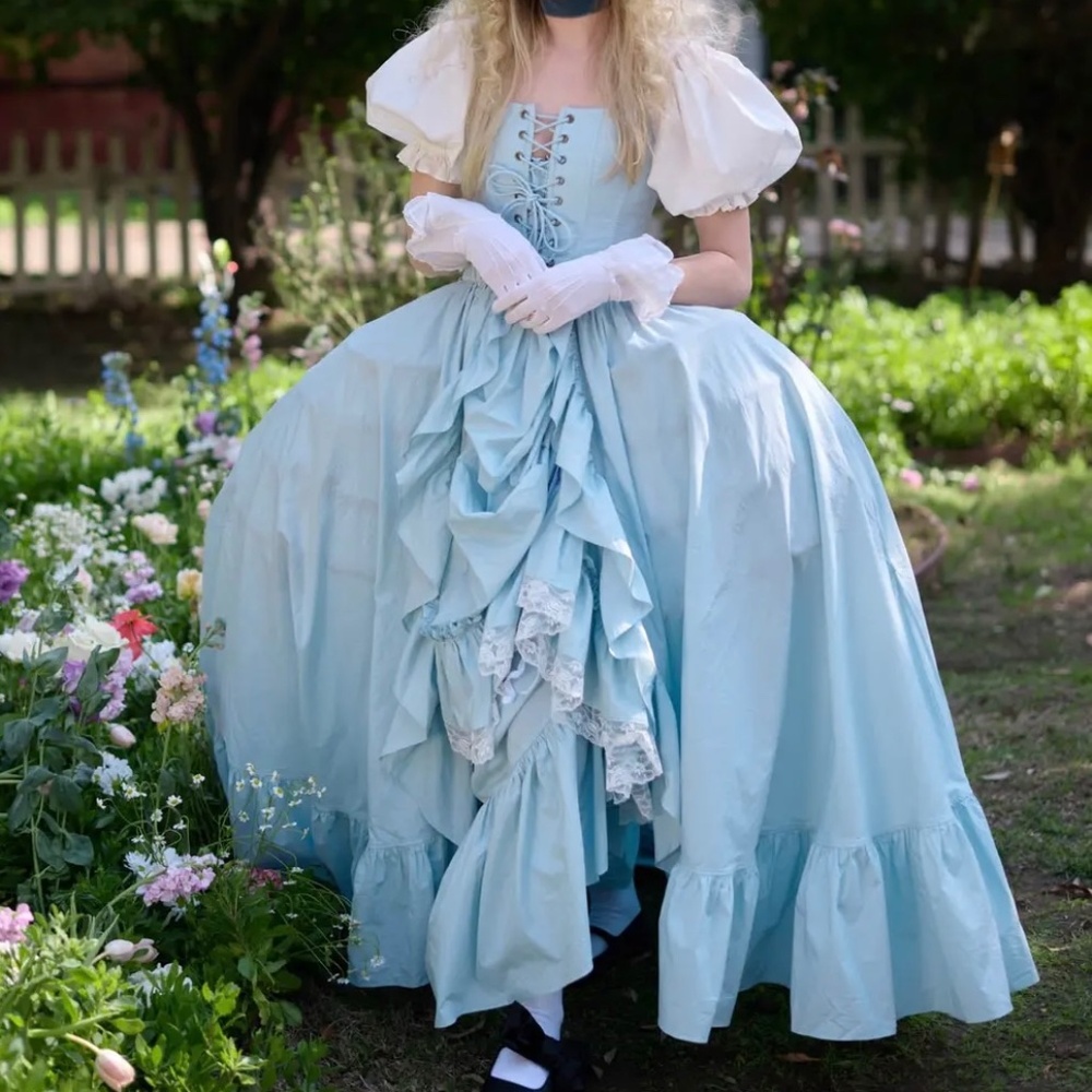 Selkie Ella Blue Duchess Tournure 4x